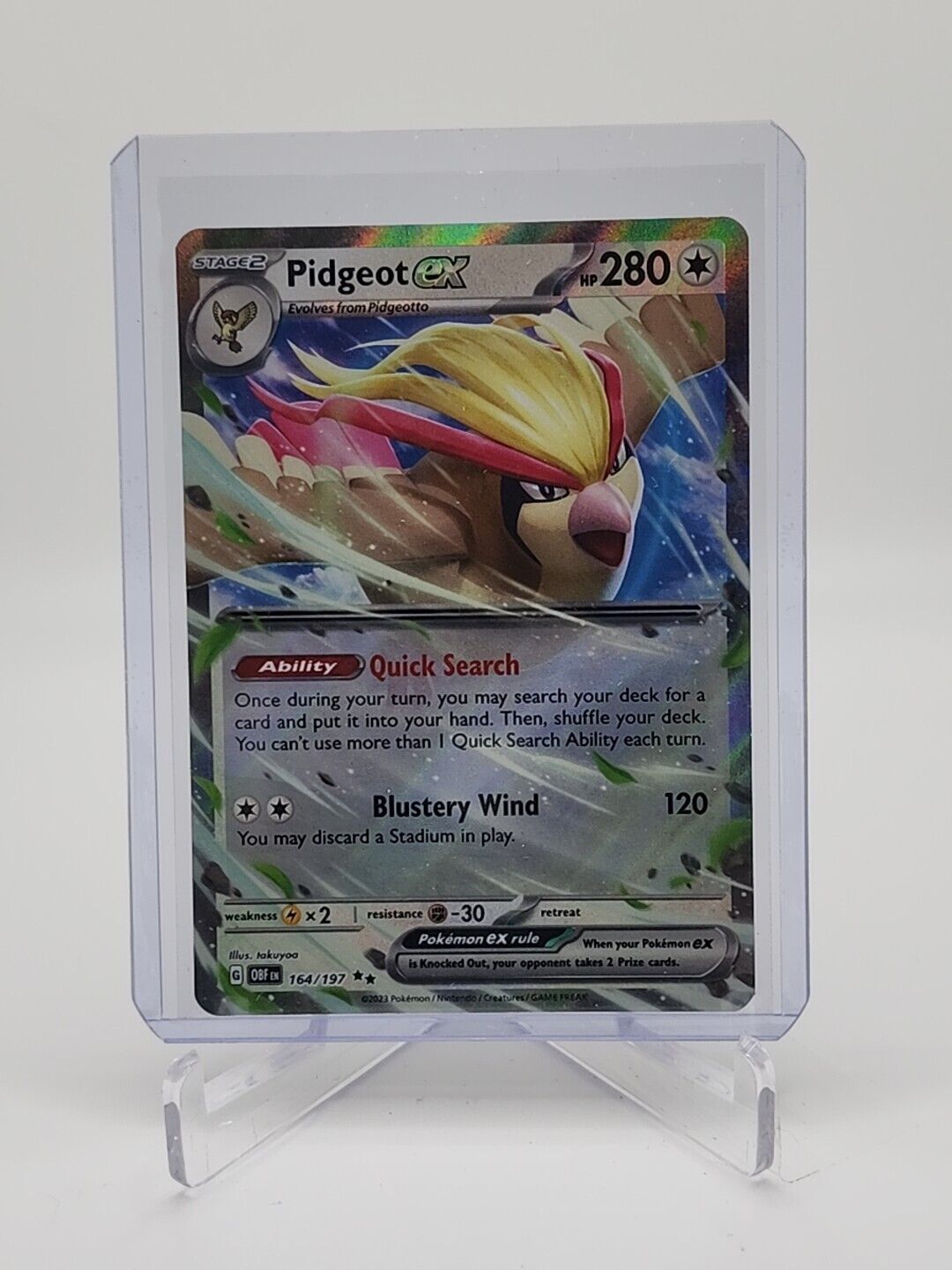 164/197 Pidgeot ex Pokémon TCG Obsidian Flames