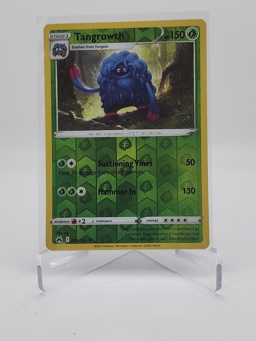 Tangrowth [Reverse Holo] 5/159 Pokémon TGC Crown Zenith