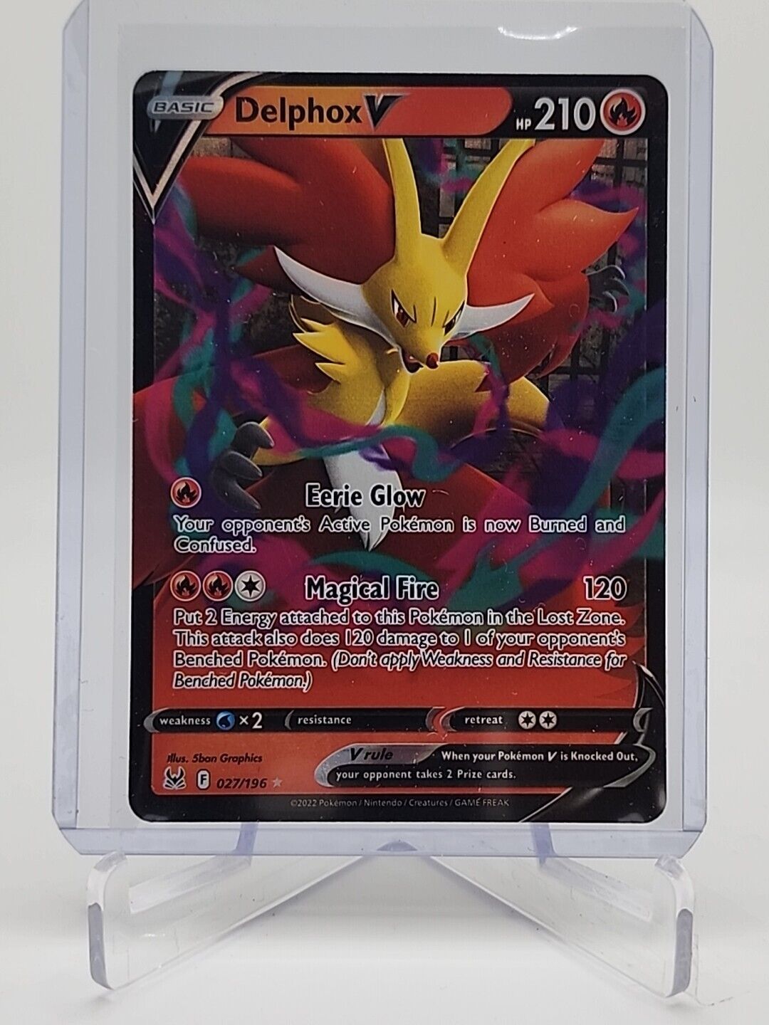 Delphox V  27/196 Pokémon TCG Lost Origin