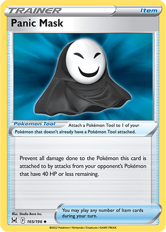 Panic Mask  165/196 Pokémon TCG Lost Origin