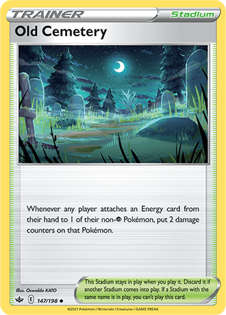 Old Cemetery [Reverse Holo]  147/203 Pokémon TCG Chilling Reign