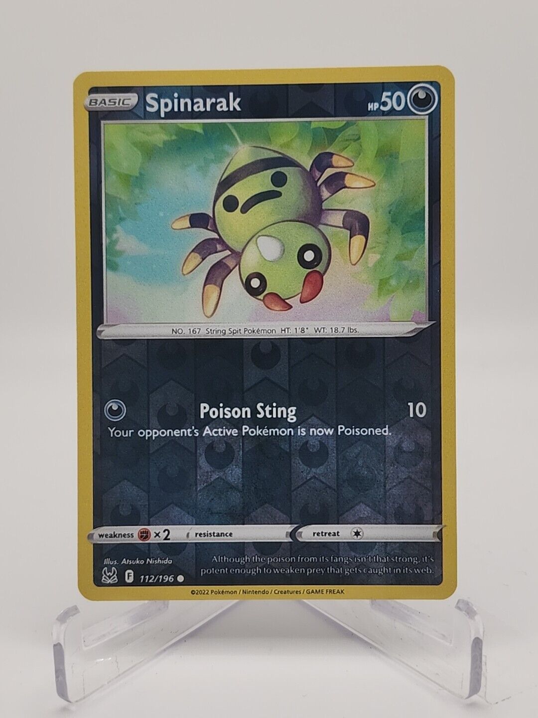 Spinarak [Reverse Holo]  112/196 Pokémon TCG Lost Origin