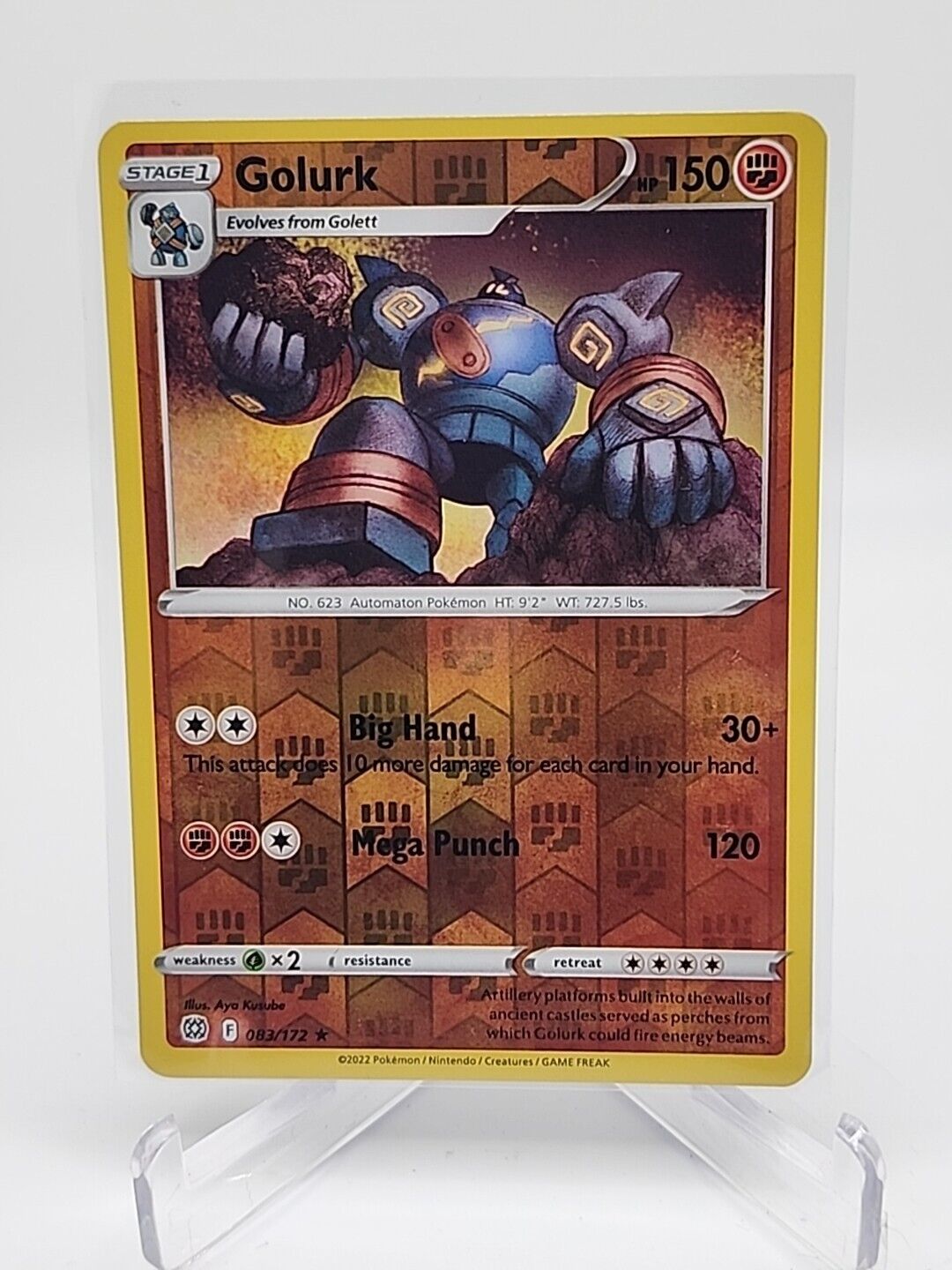 Golurk [Reverse Holo]  83/172 Pokémon TCG Brilliant Stars