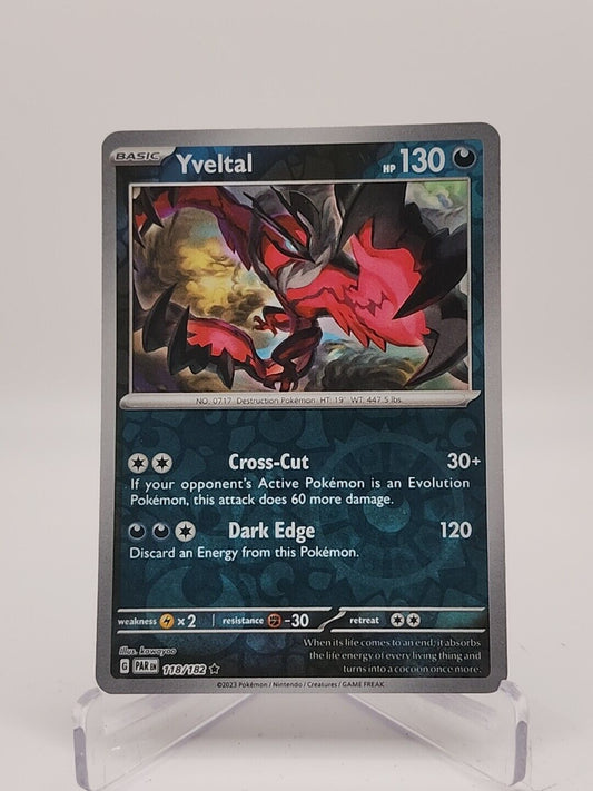 Yveltal [Reverse Holo]  118/182 Pokémon TCG Paradox Rift