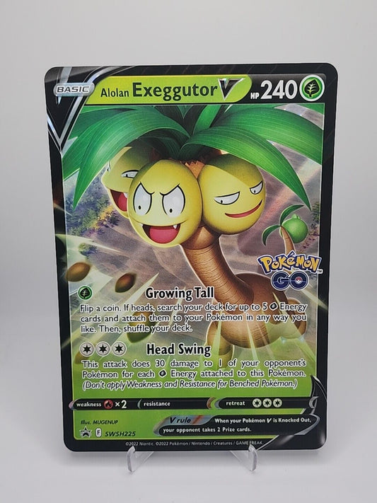 Alolan Exeggutor V [Jumbo]  SWSH225 Pokémon TCG  - Jumbo Card