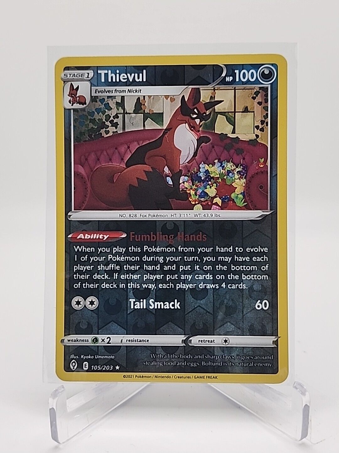 Thievul [Reverse Holo]  105/203 Pokémon TCG Evolving Skies