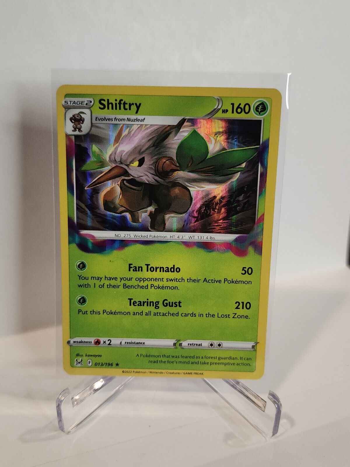 13/196 Shiftry [Holo]  Pokémon TGC Lost Origin