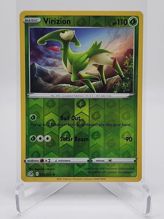 Virizion [Reverse Holo]  15/264 Pokémon TCG Fusion Strike