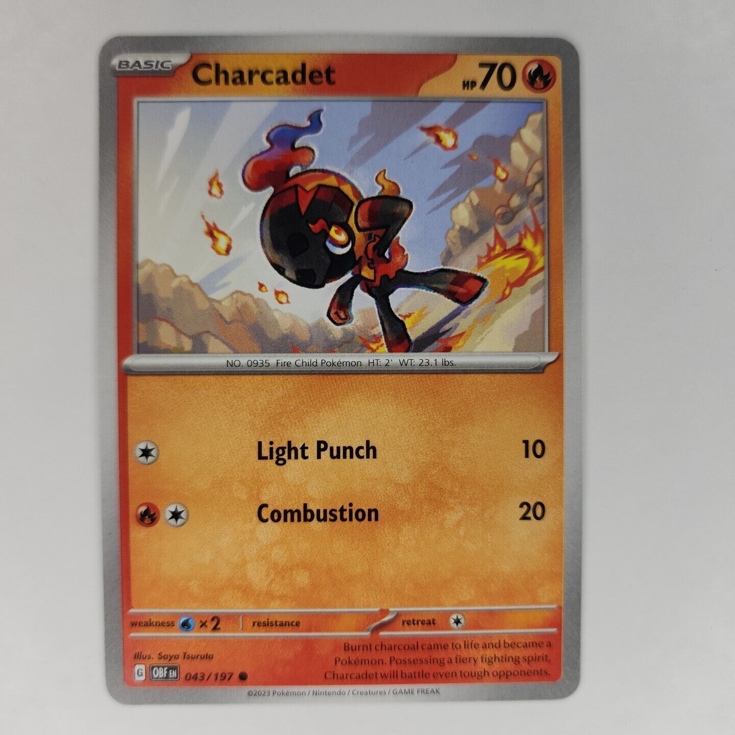 Charcadet 43/197 Pokémon TGC Obsidian Flames