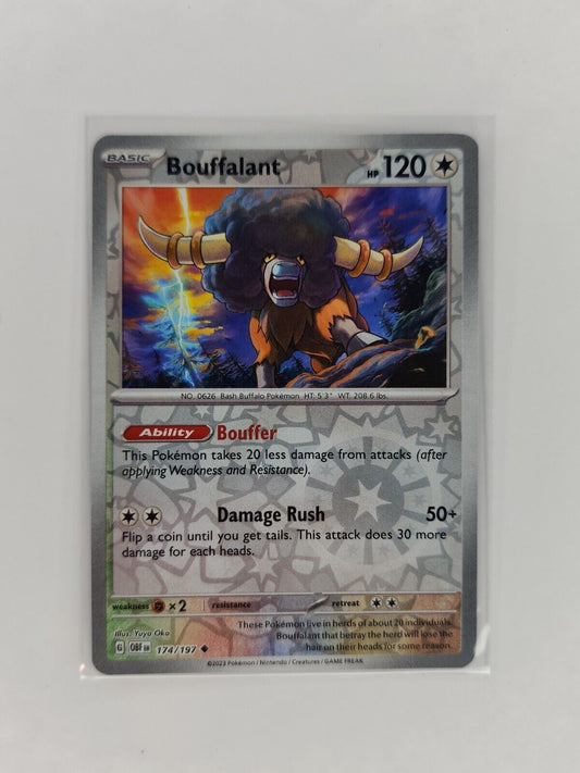 Bouffalant [Reverse Holo] 174/197 Pokémon TGC Obsidian Flames