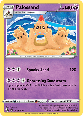 Palossand  126/264 Pokémon TCG Fusion Strike