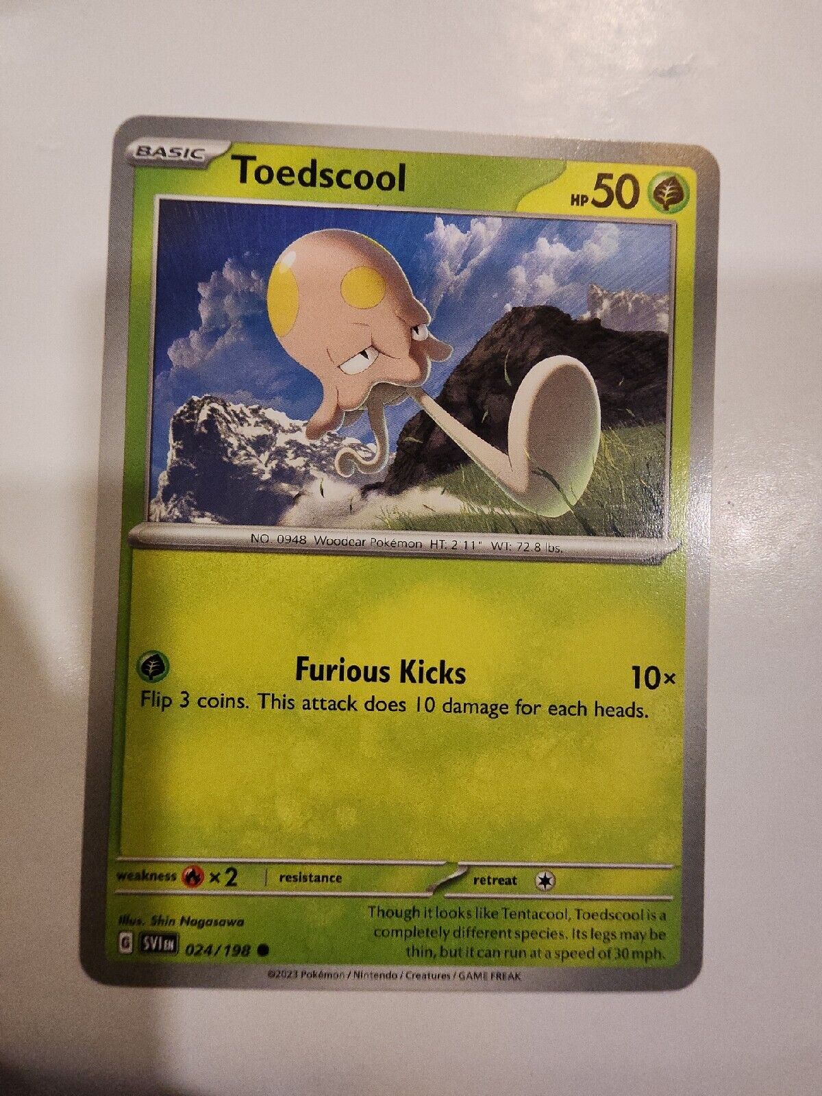 Toedscool 24/198 Pokémon TGC Scarlet & Violet