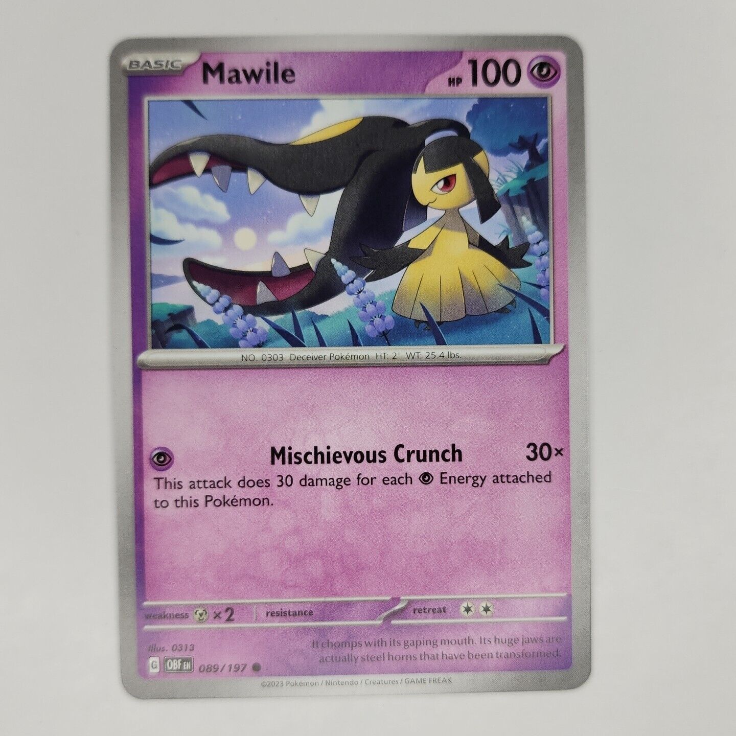 Mawile 89/197 Pokémon TGC Obsidian Flames