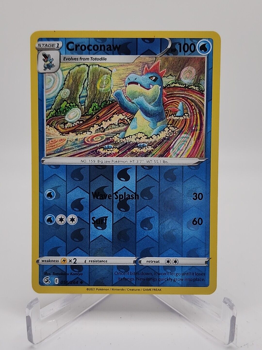 Croconaw [Reverse Holo]  56/264 Pokémon TCG Fusion Strike