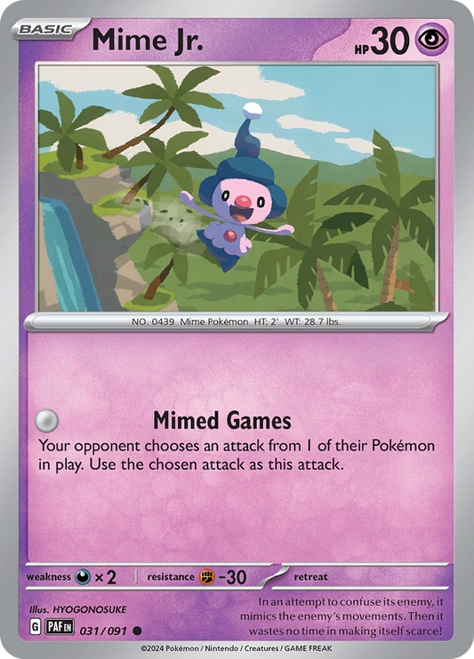 Mime Jr  31/91 Pokémon TCG Paldean Fates