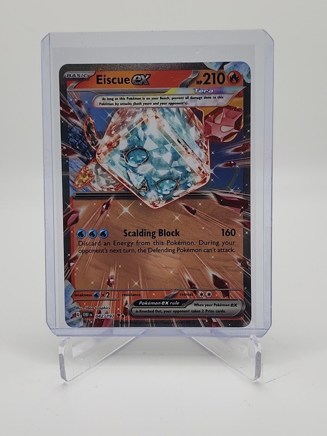 42/197 Eiscue ex Pokémon TCG Obsidian Flames