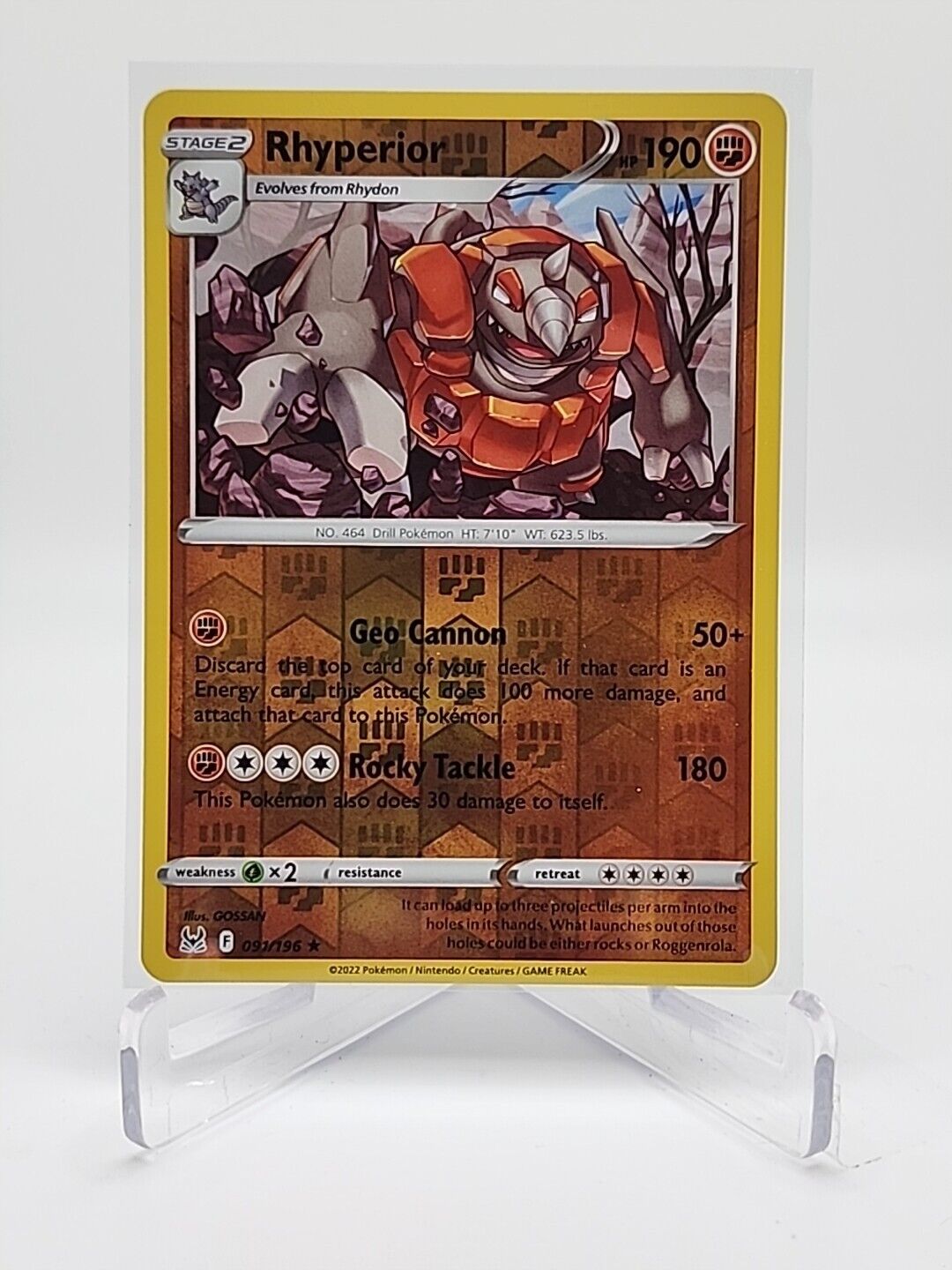 Rhyperior [Reverse Holo]  91/196 Pokémon TCG Lost Origin