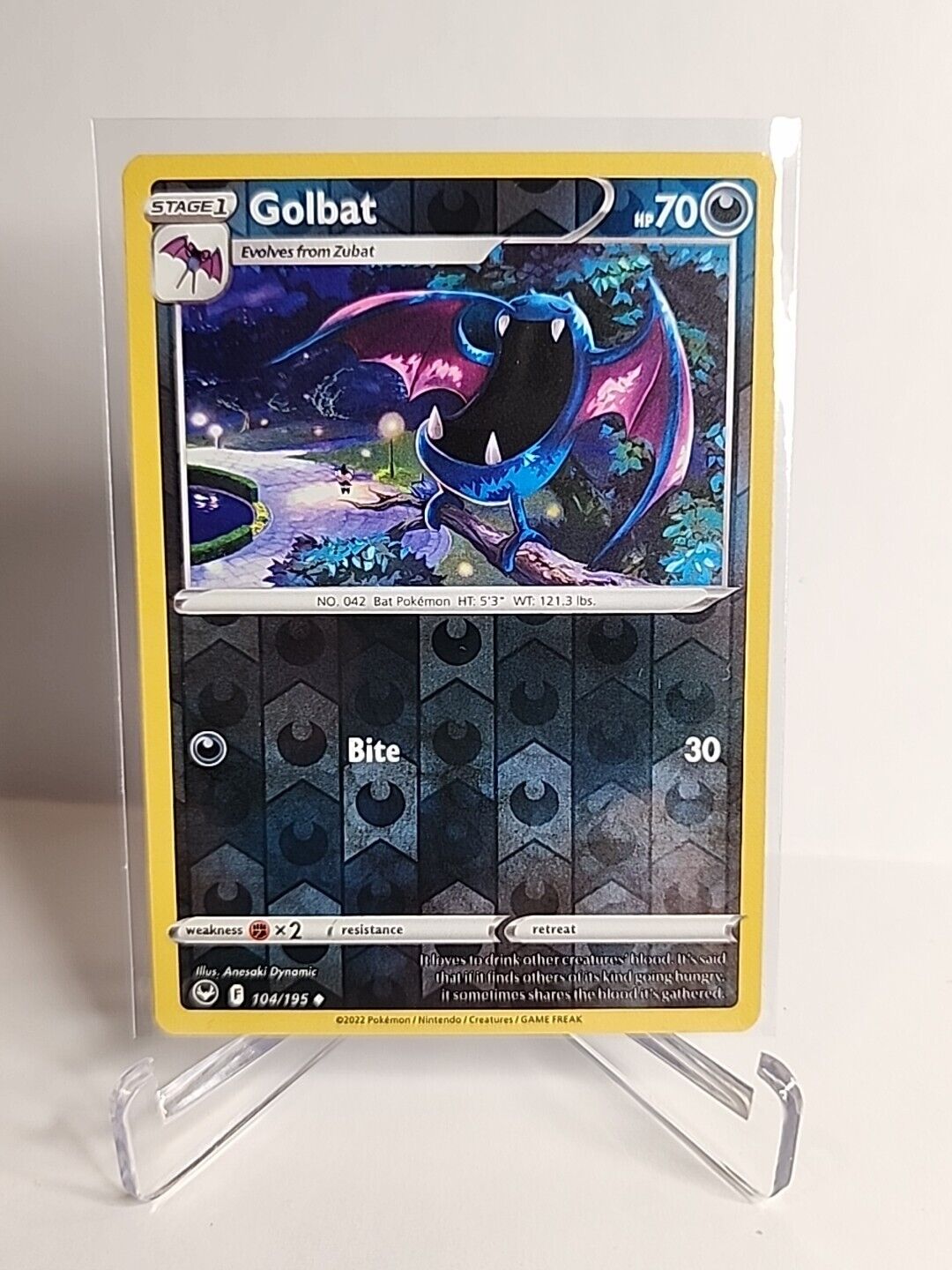 Golbat [Reverse Holo] 104/195 Pokémon Cards Silver Tempest