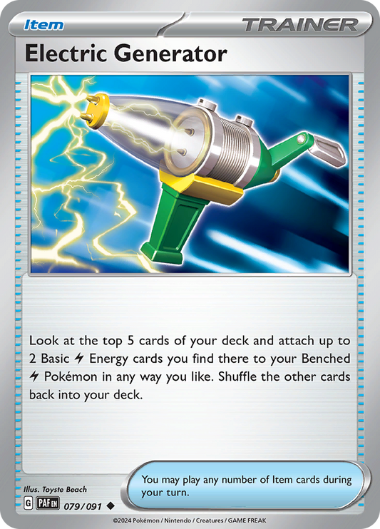 Electric Generator  79/91 Pokémon TCG Paldean Fates