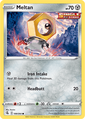 Meltan  188/264 Pokémon TCG Fusion Strike