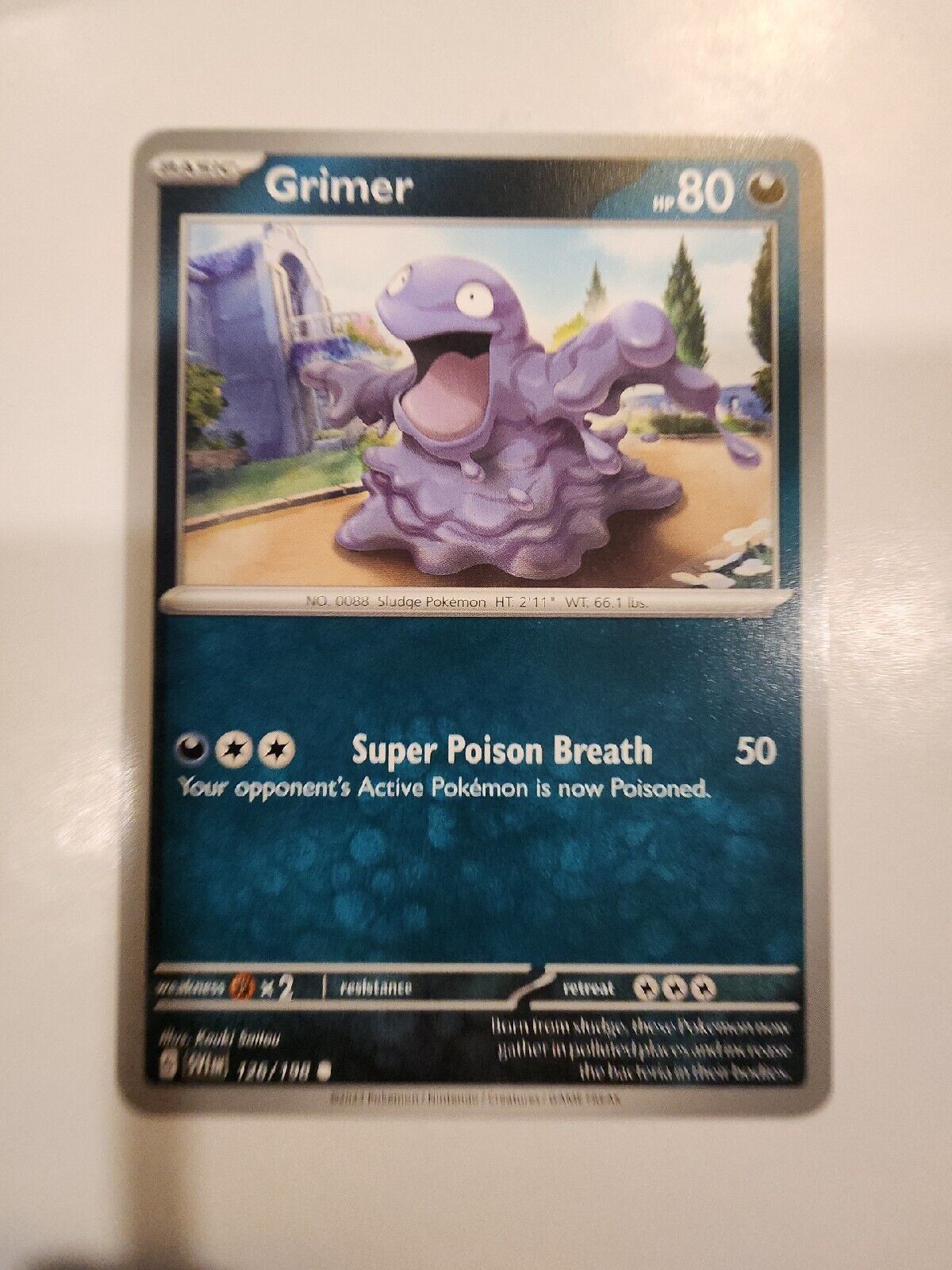 Grimer 126/198 Pokémon TGC Scarlet & Violet