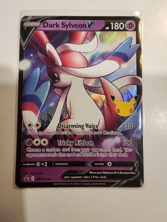 Dark Sylveon V SWSH134 - Celebrations Promo - Holo Pokemon Card