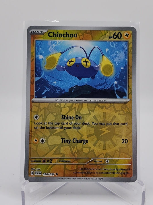 Chinchou [Reverse Holo]  20/91 Pokémon TCG Paldean Fates