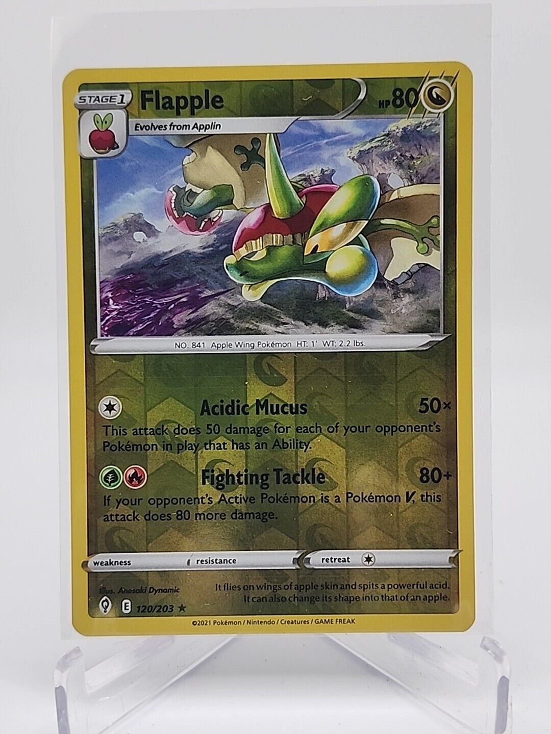 Flapple [Reverse Holo]  120/203 Pokémon TCG Evolving Skies