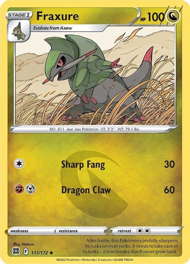 Fraxure  111/172 Pokémon TCG Brilliant Stars