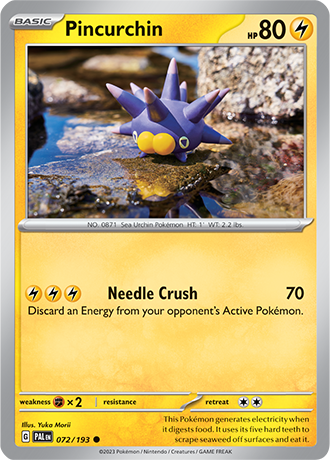 Pincurchin  72/193 Pokémon TCG Paldea Evolved