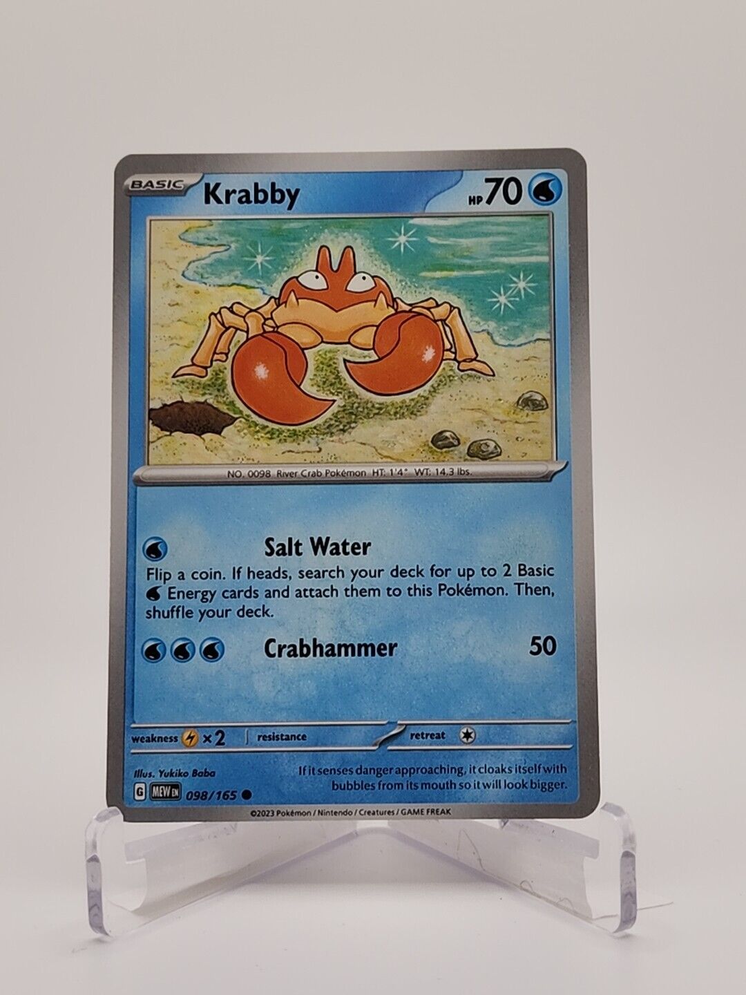 98/165 Krabby  Pokémon TGC Scarlet & Violet - 151