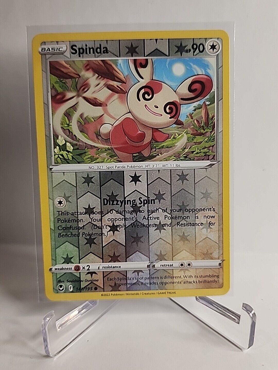 Spinda [Reverse Holo] 141/195 Pokémon Cards Silver Tempest