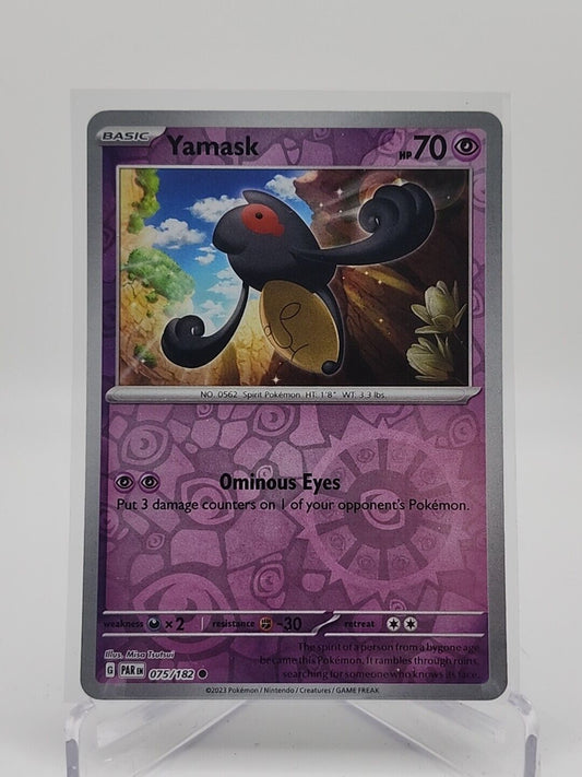 Yamask [Reverse Holo]  75/182 Pokémon TCG Paradox Rift