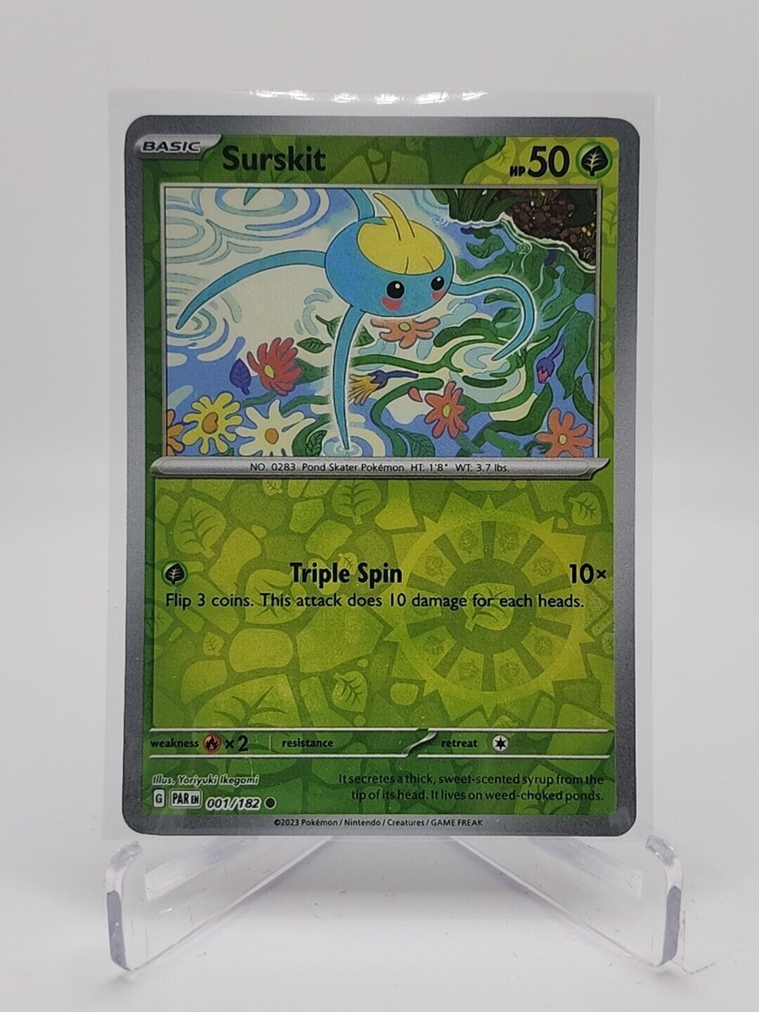 Surskit [Reverse Holo]  1/182 Pokémon TCG Paradox Rift