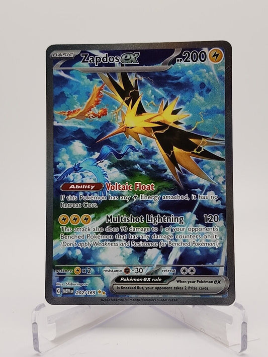 202/165 Zapdos ex  Pokémon TGC Scarlet & Violet - 151