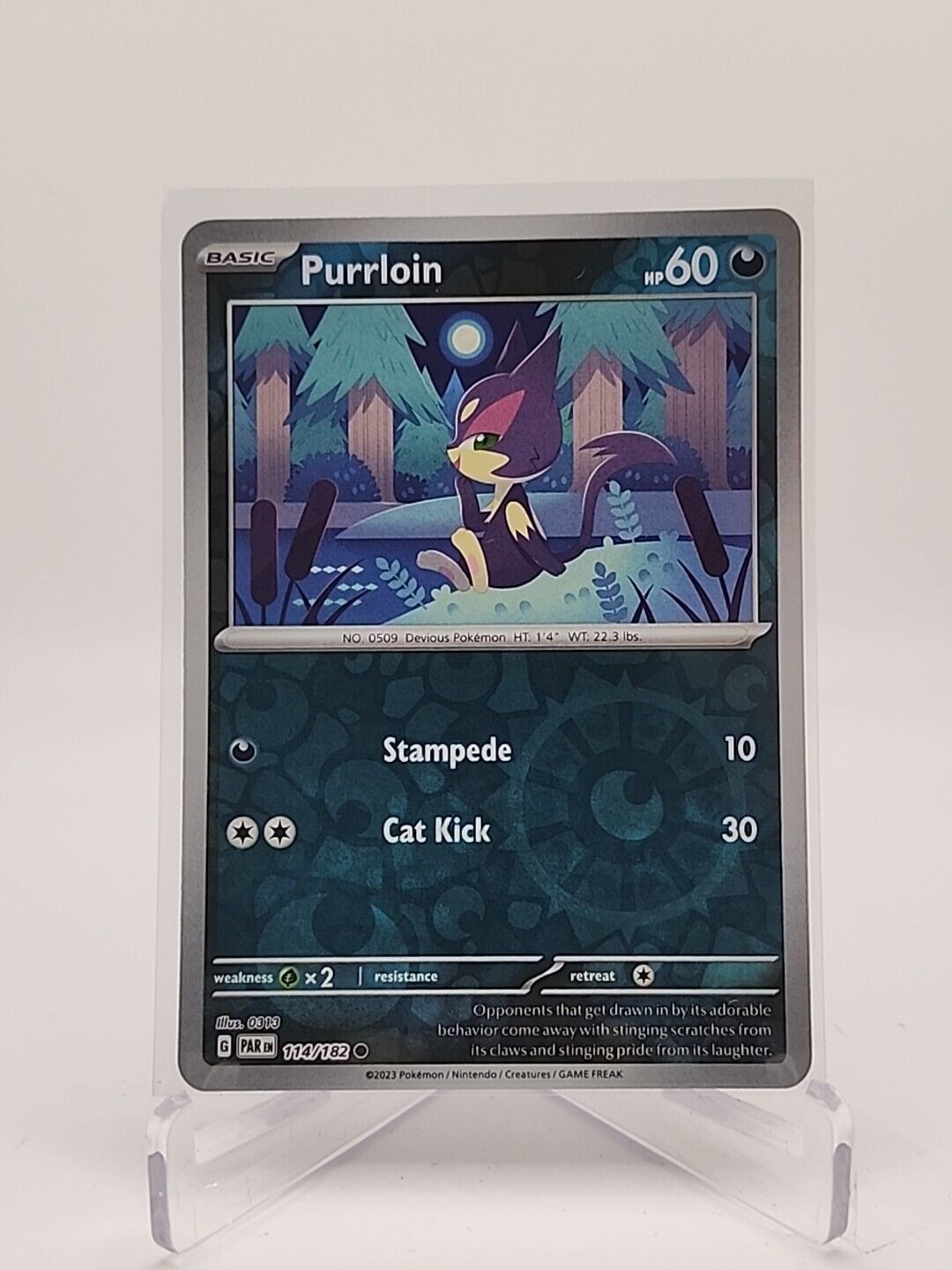 Purrloin [Reverse Holo]  114/182 Pokémon TCG Paradox Rift