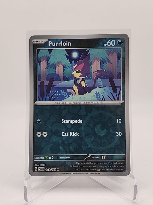 Purrloin [Reverse Holo]  114/182 Pokémon TCG Paradox Rift