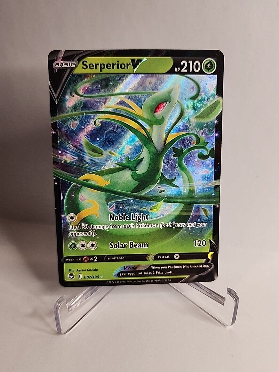 Serperior V 7/195 Pokémon Cards Silver Tempest