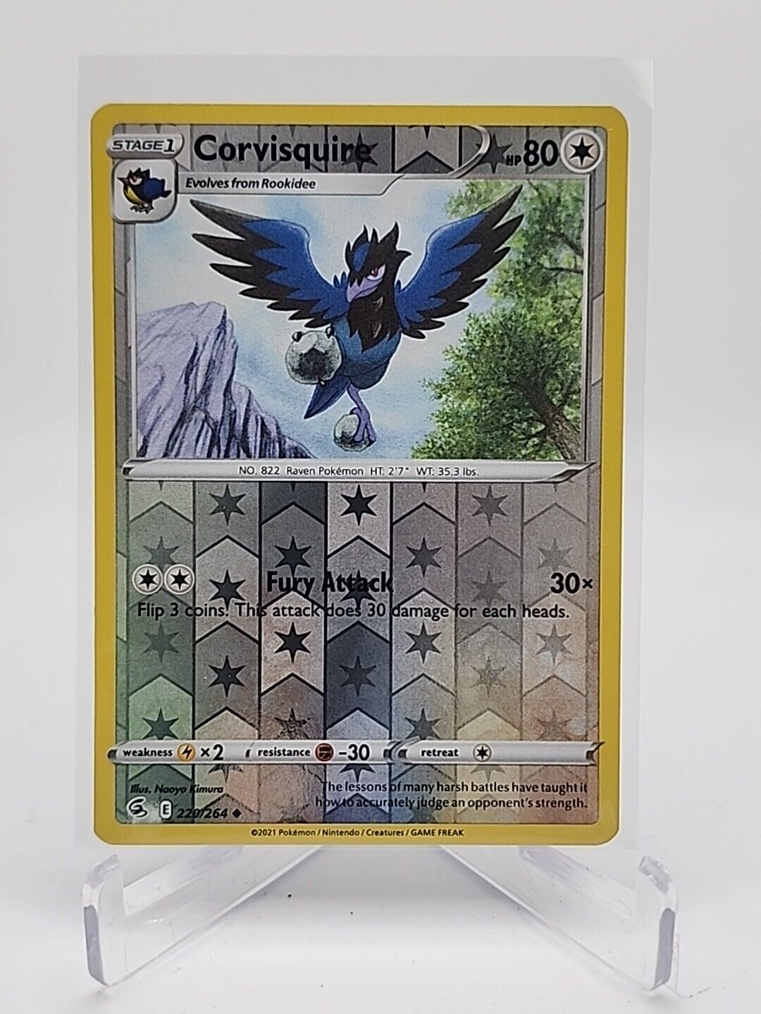 Corvisquire [Reverse Holo]  220/264 Pokémon TCG Fusion Strike