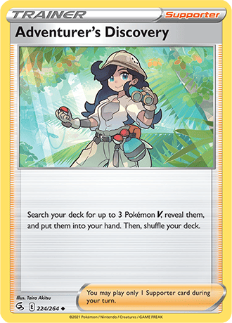 Adventurer's Discovery  224/264 Pokémon TCG Fusion Strike