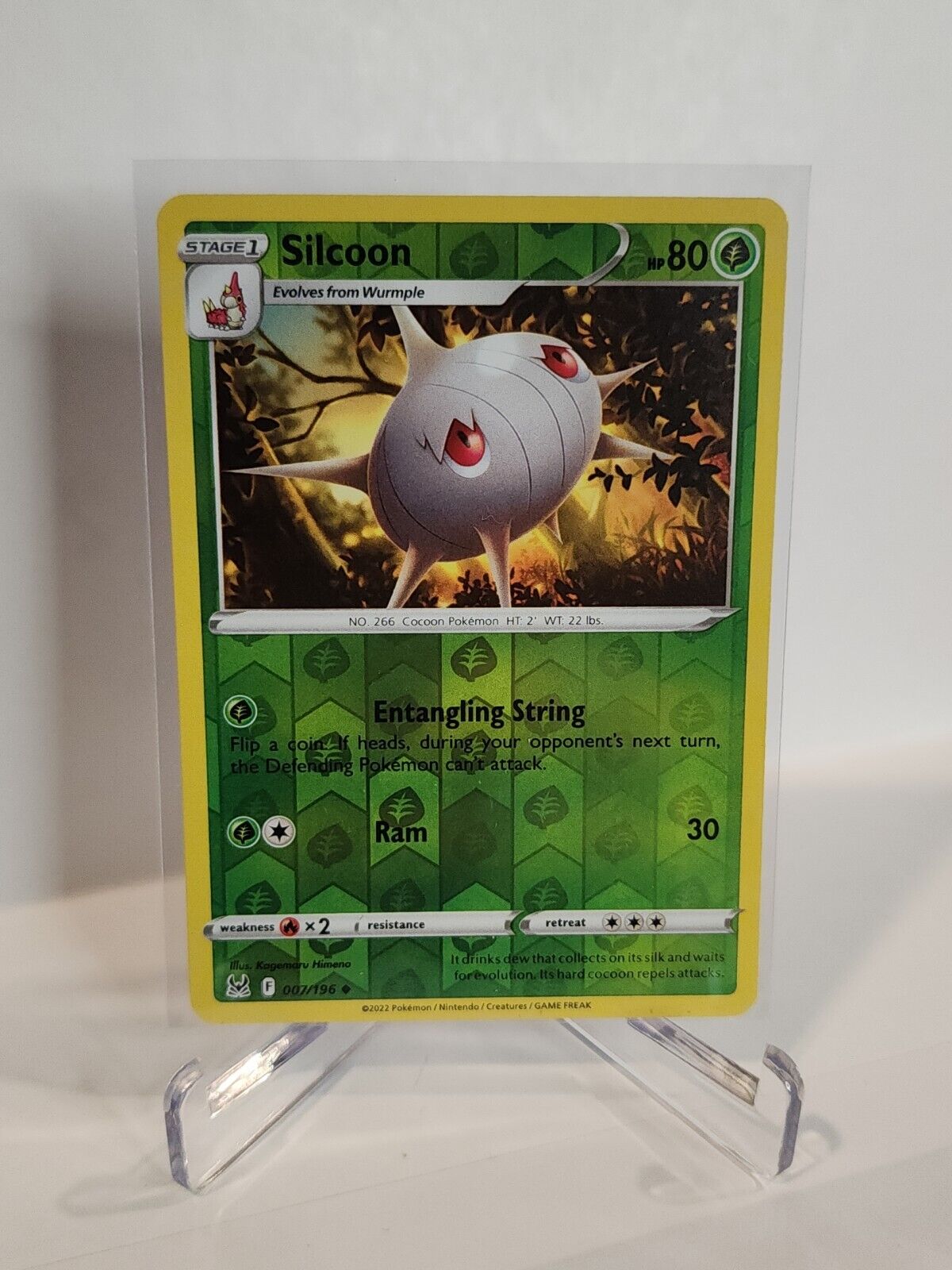 7/196 Silcoon [Reverse Holo]  Pokémon TGC Lost Origin