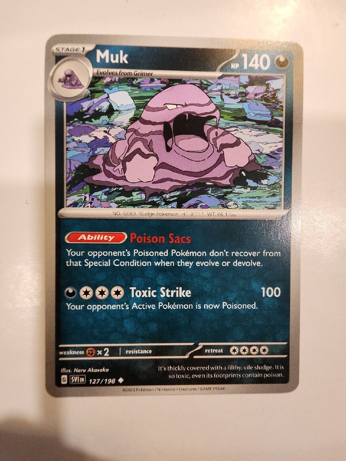 Muk 127/198 Pokémon TGC Scarlet & Violet