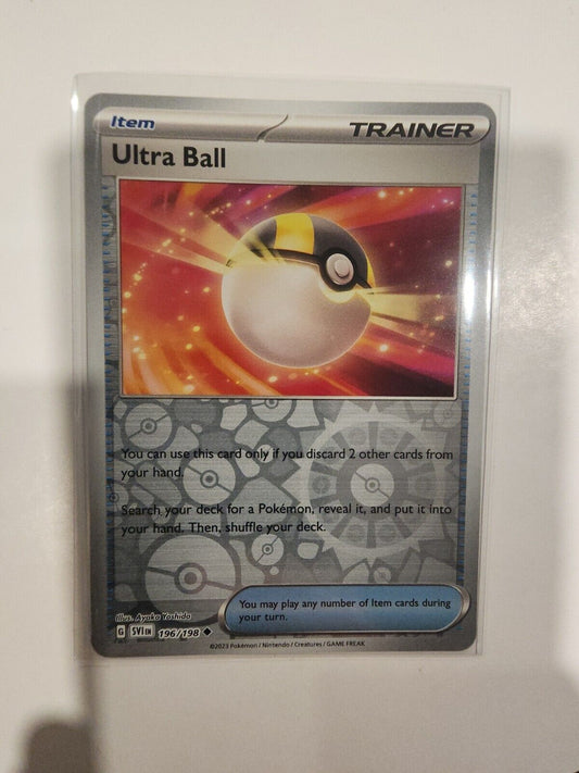 Ultra Ball [Reverse Holo] 196/198 Pokémon TGC Scarlet & Violet