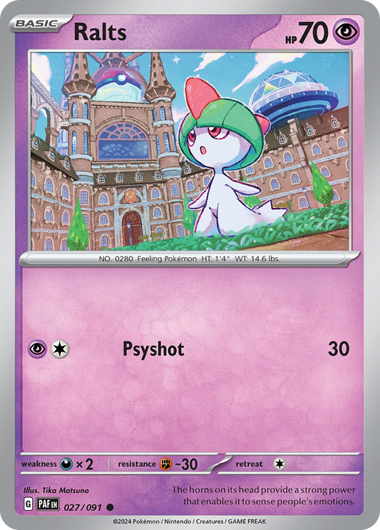 Ralts  27/91 Pokémon TCG Paldean Fates