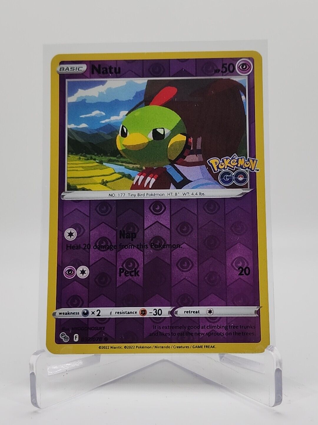 Natu [Reverse Holo] 32/78 Pokémon TGC Pokemon Go