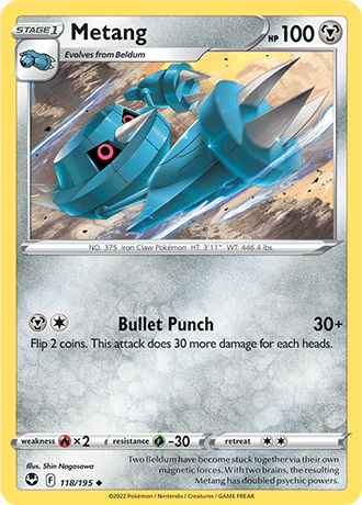 Metang  118/195 Pokémon TCG Silver Tempest