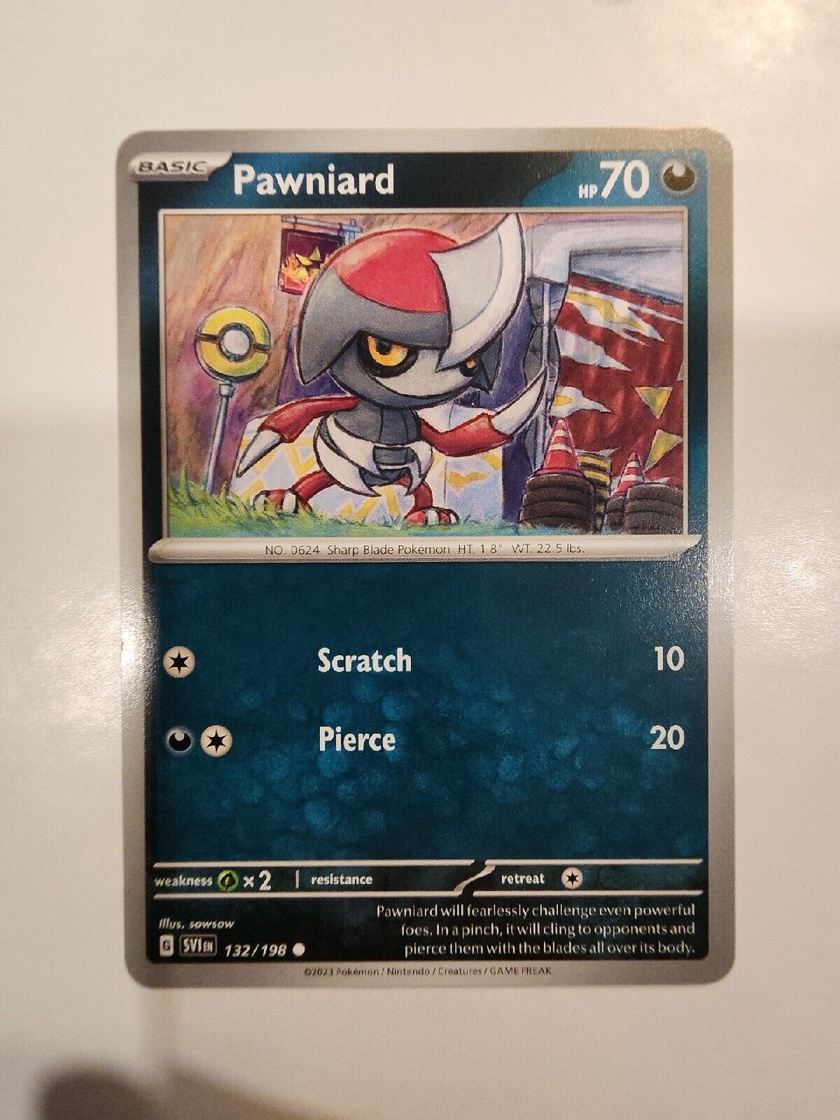 Pawniard 132/198 Pokémon TGC Scarlet & Violet