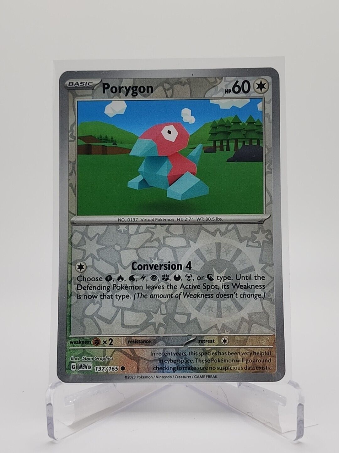 137/165 Porygon [Reverse Holo]  Pokémon TGC Scarlet & Violet - 151