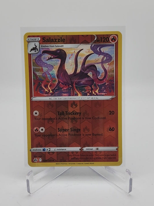 Salazzle [Reverse Holo] 28/159 Pokémon TGC Crown Zenith