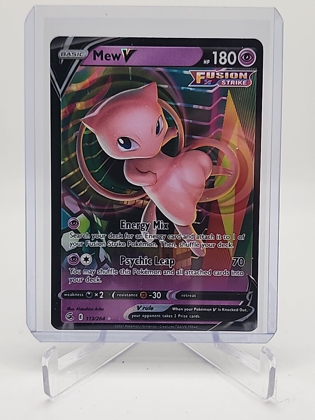 Mew V  113/264 Pokémon TCG Fusion Strike